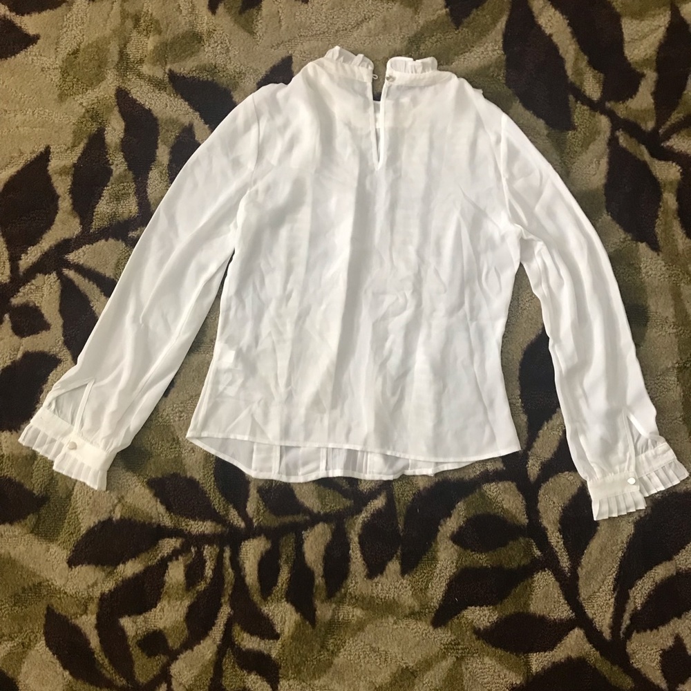 Bebe Ruffle Neck Top - Picture 2 of 3